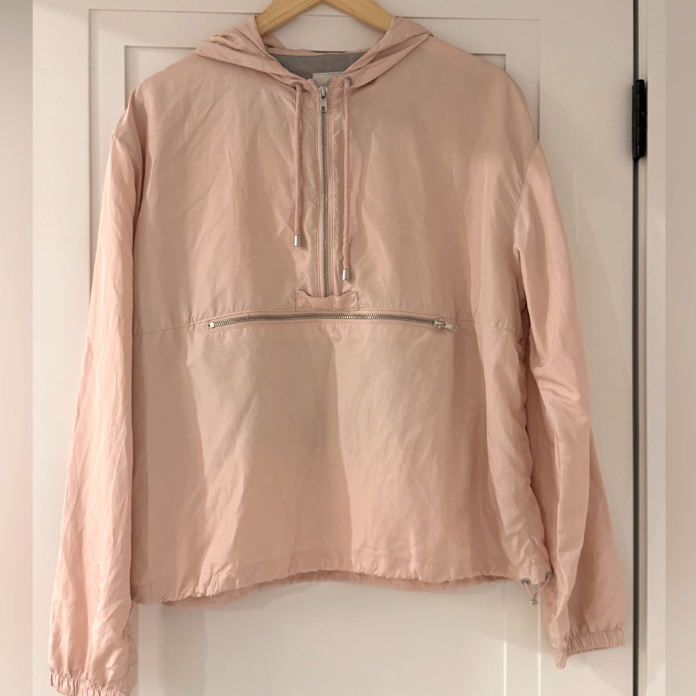 Light Pink Windbreaker Jacket Size L
